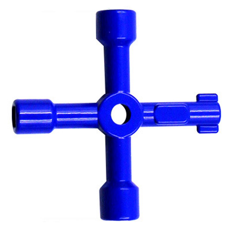 Wielofunkcyjny 4 sposoby uniwersalny klucz trójkątny klucze hydrauliczne trójkąt robić szafek elektryczny gazomierz grzejniki spadowe: niebieski C