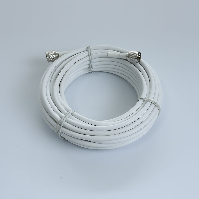 13 &amp; 5 Meter Wit 5D Coaxiale Kabel N Male Naar N Male Connector Lage Verlies Coax Antenne Kabel Voor mobiele Telefoon Signaal Booster