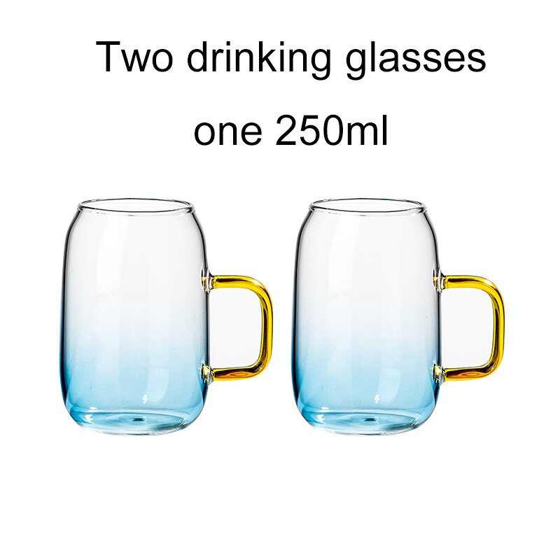 Kande til hjemmebrug kedel tekande glas vandkande med håndtag til kogning af koldt drikkevarer glaskedel: 250ml