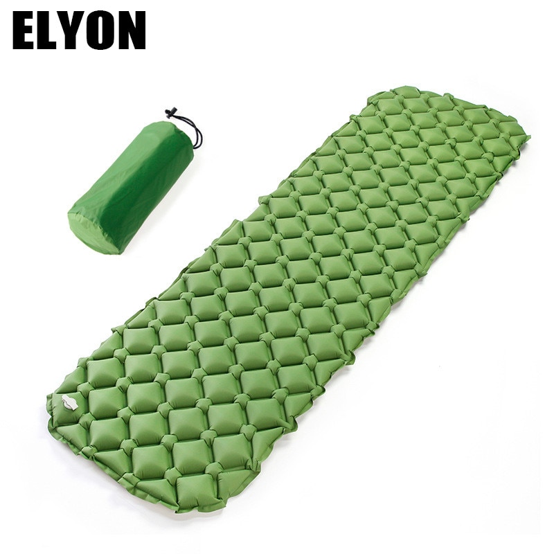 Elyon Kamp Mat Tpu Ultralight Outdoor Nest Rhombic Draagbare Veld Opblaasbaar Kussen Inflable Air Matras Zacht Slapen Pad