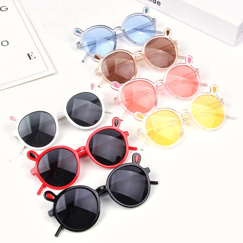 1PC freundlicher Kaninchen Ohren Sonnenbrille Reizende Baby Gläser für Jungen Mädchen freundlicher Sonnenbrille Schattierungen für freundlicher UA400 Freies