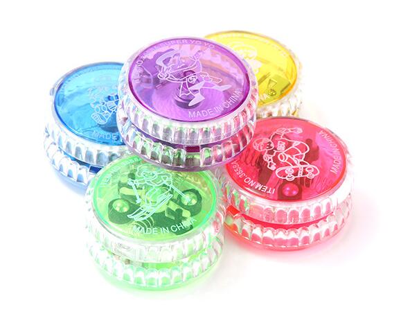 LED Flashing Yoyo Classic Kids Toys Magic Yoyo Spin Aluminum Alloy Metal Yoyo Bearing with Spinning String ZXH