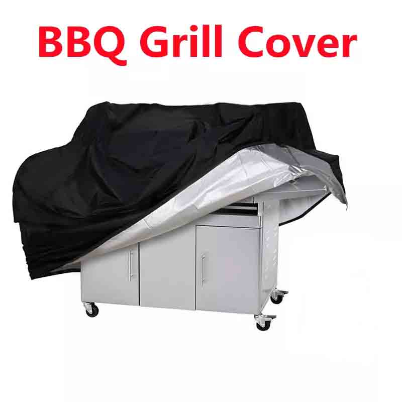 Grillabdeckung für den Außenbereich, robuste Grillabdeckung, staub- und wasserabweisend: Black / 190*360cm