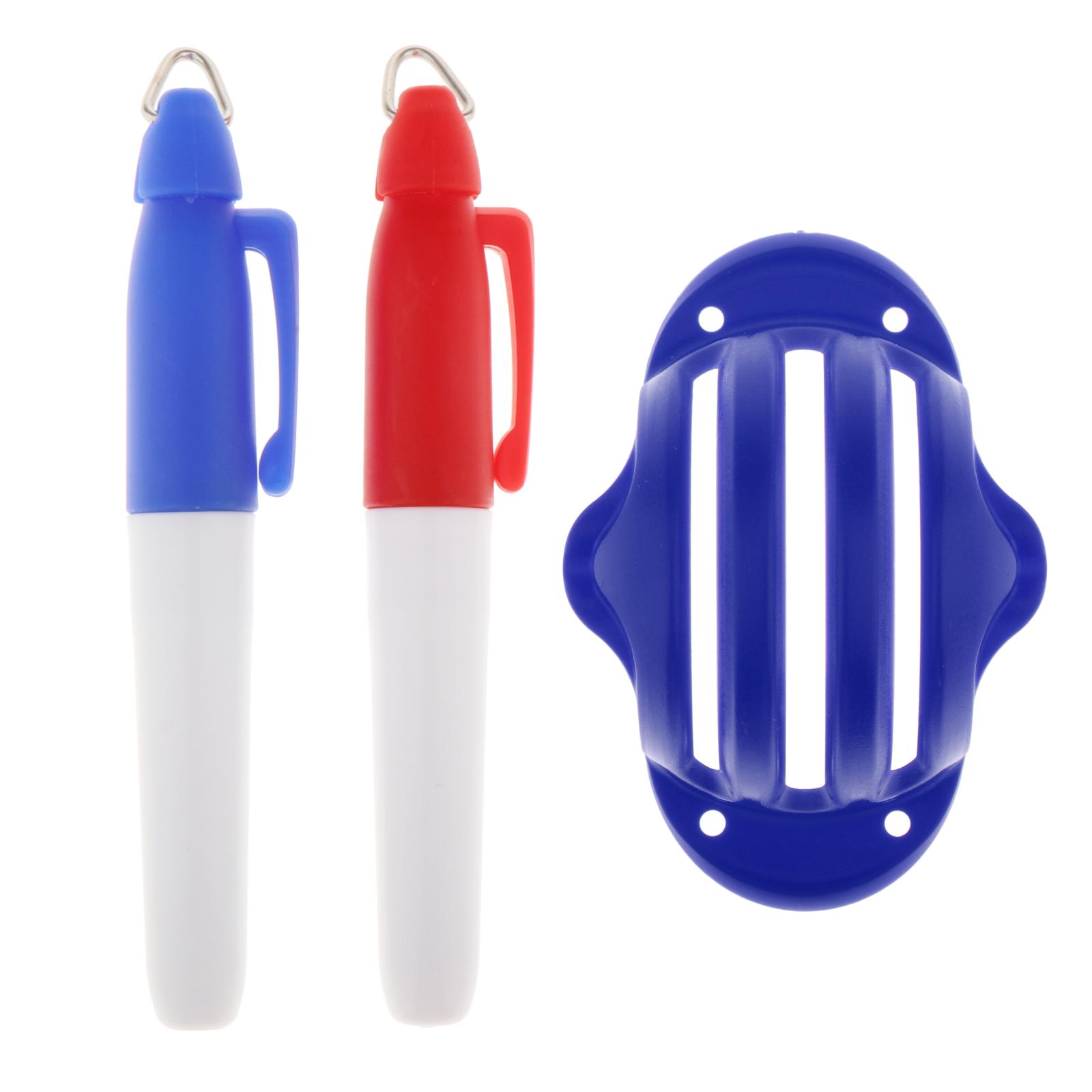 Golf Ball Line Marker 3 Line Model Liner Alignment Layout Tool Marker: Blue