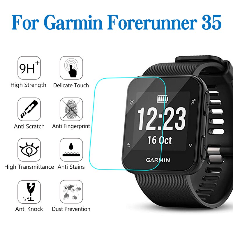Ultra-thin Screen Protector Film for Garmin Forerunner 35 Smart Watch Screen Protector Glass Screen Explosion Proof SmartWatch: For Forerunner 35 / 2pieces