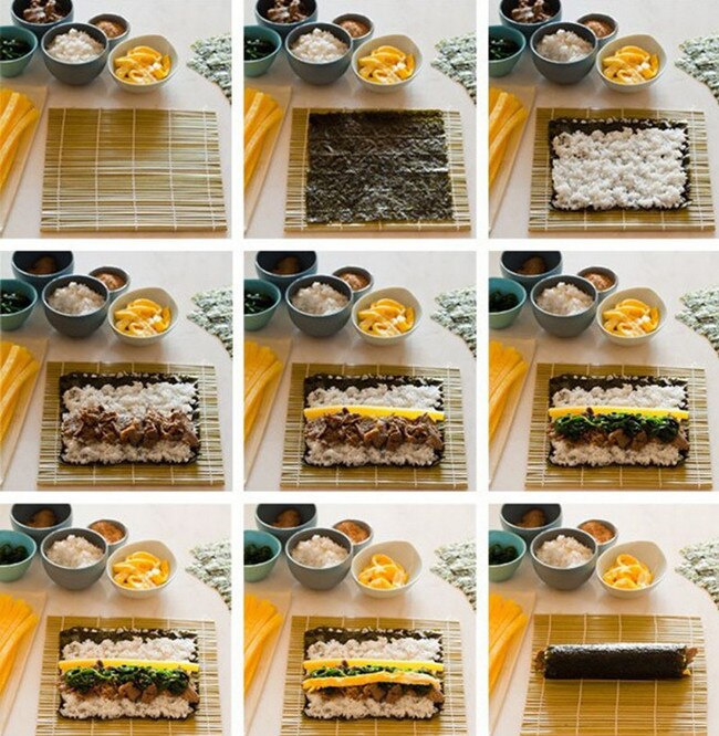 5Pcs Diy Qiuck Sushi Maker Kit Food Grade Plastic Bamboe Roll Sushi Maken Tool Keuken Sushi Mold Koken Gereedschap set