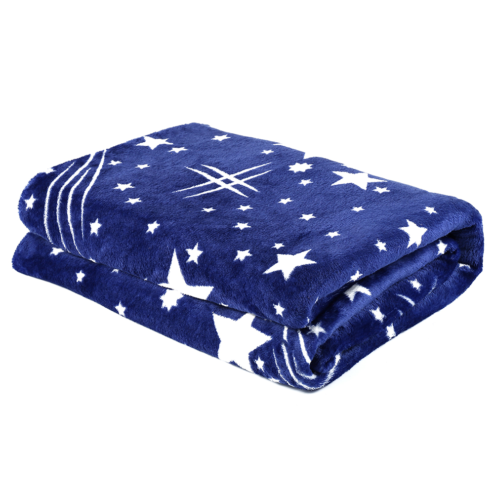 Decke Super Weich warm Solide warm Mikro Plüsch Vlies Sterne Decke Werfen Teppich Sofa Bettwäsche: 150 x 200 cm