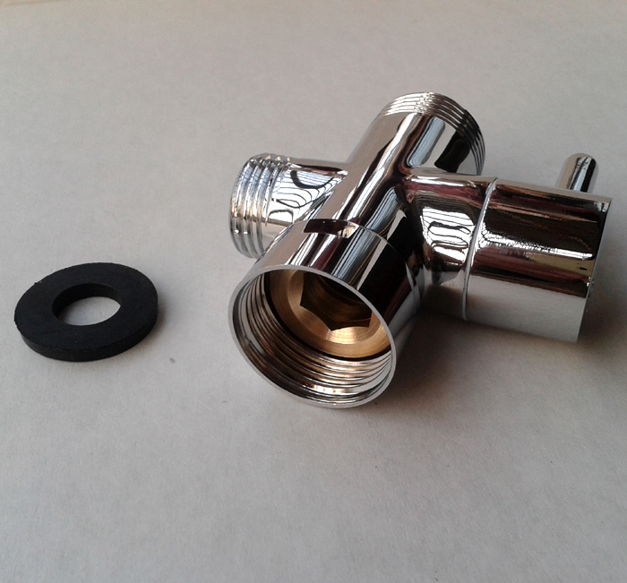 Durcheinander Europäischen 3/4 "Umsteller Vavle Verchromt Schlecht Zubehör Dusche einstellen Umsteller Adapter für wasserhahn