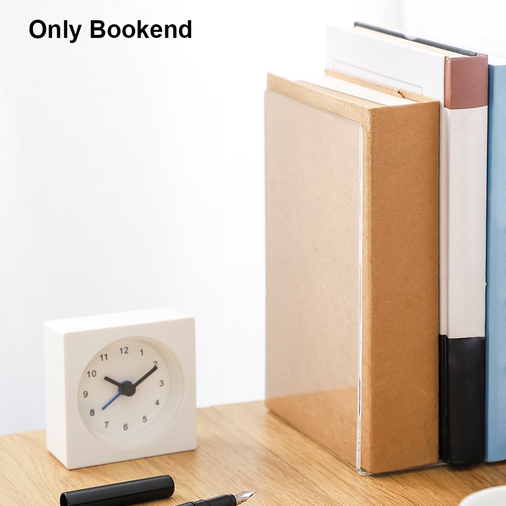 Skrivebord arrangør gjennomsiktig akryl lesebok slutt hjemme skole støtte stativ bibliotek solid student l form fil divider