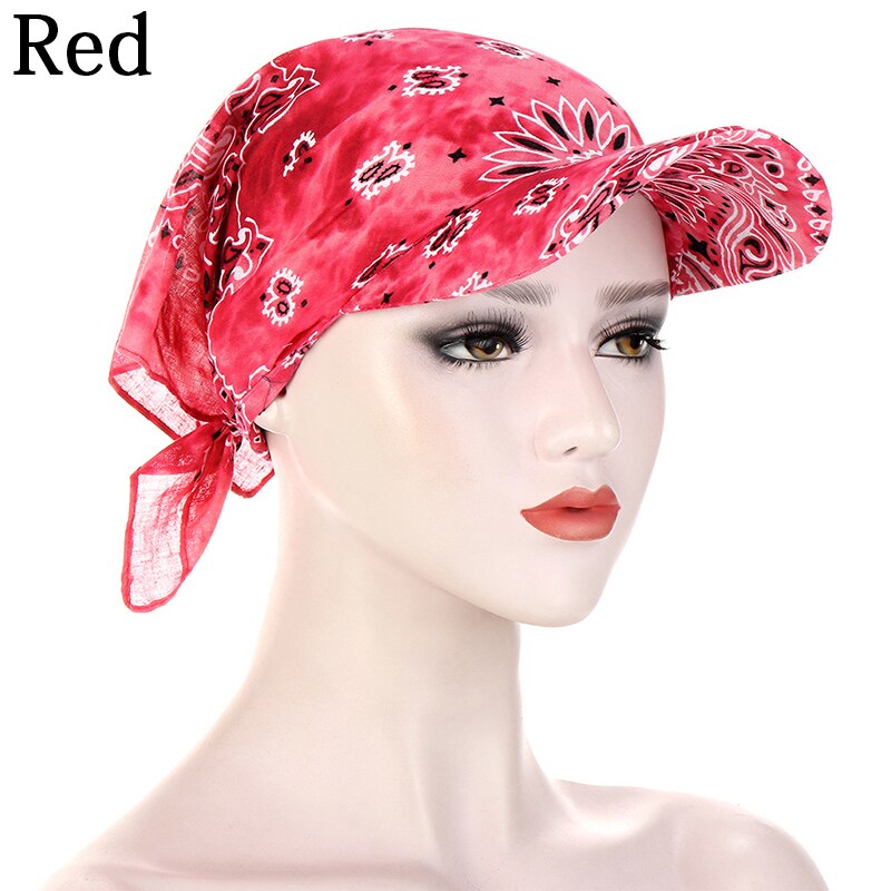 Sunscreen Hedging Cap Bandana Square Scarf Hats Printed Brim Baseball Caps Sunshade Hooded Scarf Headpiece Headscarf: 07