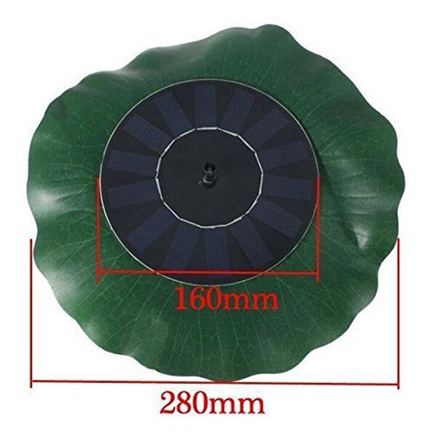 7V Zonne-energie Waterpomp Lotusblad Drijvende Pomp Fontein Pomp Voor Zwembad Vijver Watering Dompelpompen ju06