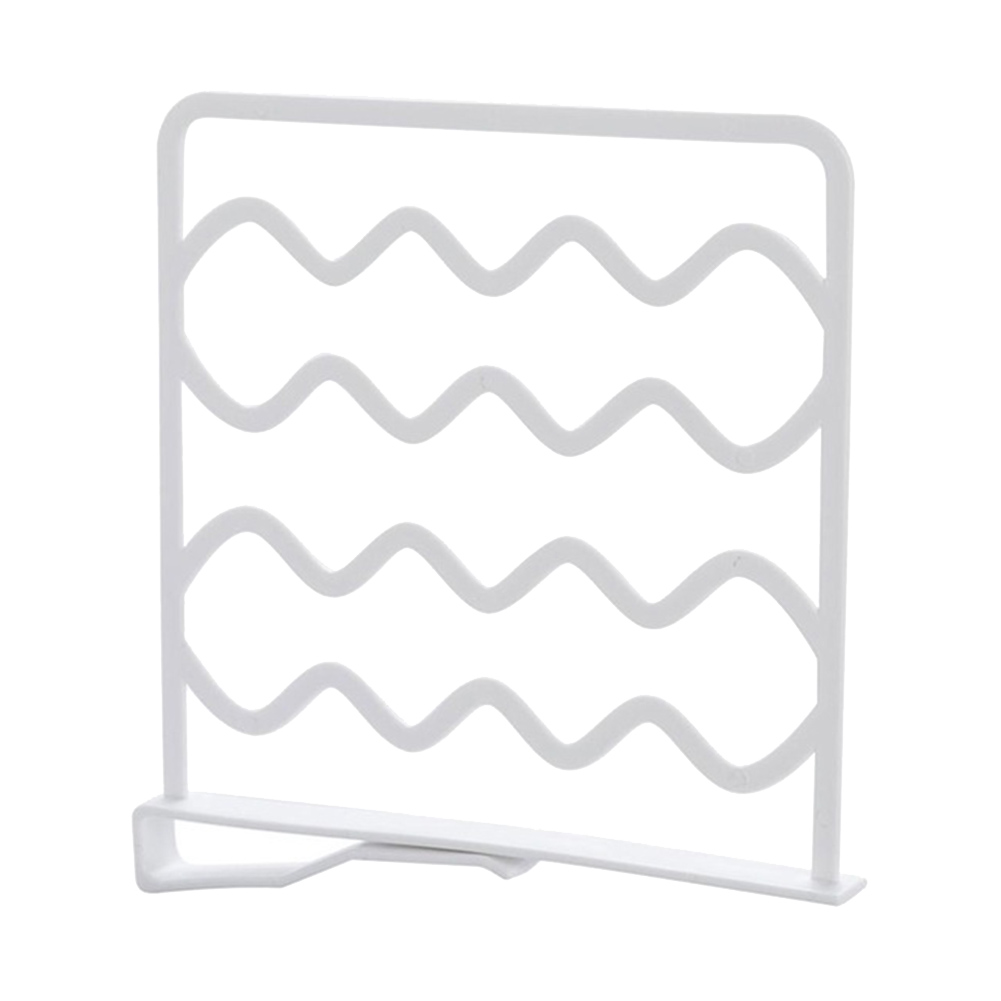 Home Bathroom Multifunctional Closet Shelf Clothes Divider Rack Space Saving Wardrobe Organizer Adjust the Compartment Space: white
