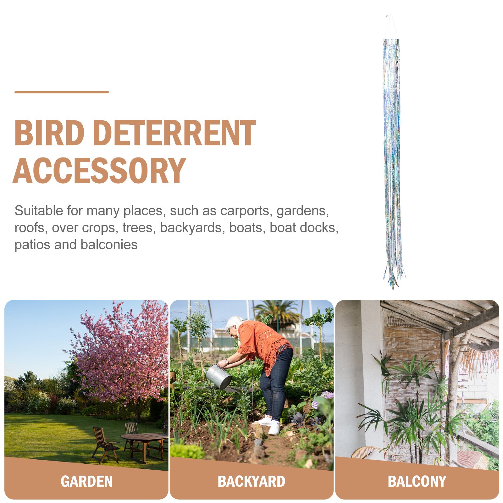 Practical Bird Expeller Bird Repellent Device Bird Deterrent Reflective Strips