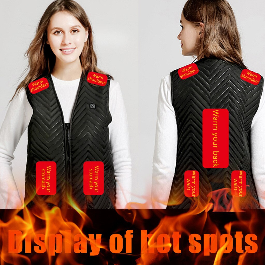 Unisex Adult Heated Cycling Jackets Outdoor Warm Clothing Heated Riding Skiing Fish Charging Via Heated Coat #t2g