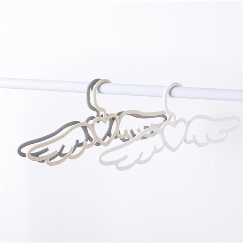 5 pcs/lot Angel wings Clothes Hangers Children Adult Shirt Trouser Coat Hanger Clothes Multifunction Non-Slip Accessories Rack