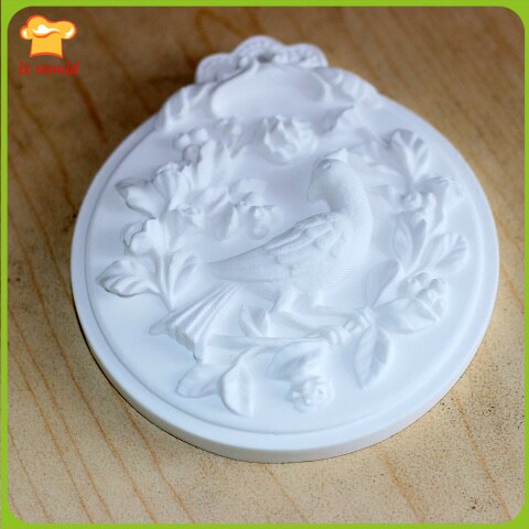 Lxyy the bird vine aromaterapi silikonform fondantverktyg tvålform gipsform lera