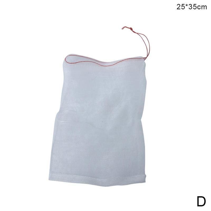 Drawstring Reusable Protection Bag For Seeds Soaking Germination Fruit Mesh Bags Garden Vegetables Nylon: 35x25cm