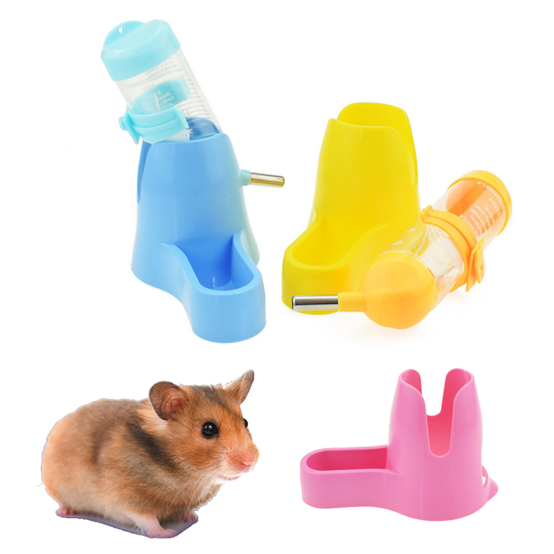 Hamster Water Bottle Small Animal Pet Guinea Rat Mouse Drinking Fountain Animal Feeding Device Hamster Food Container Case