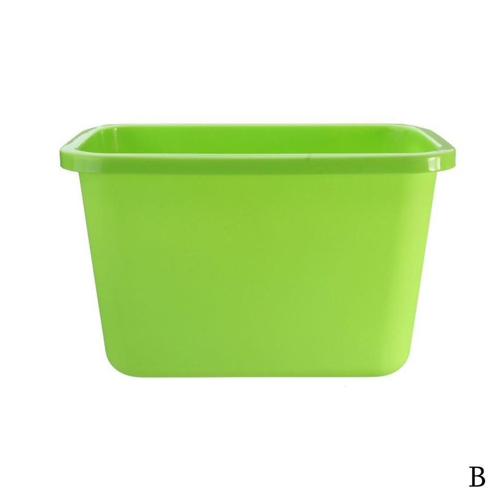 Hanging Trash Can In Kitchen Desktop Cabinet Storage Dustbin Bucket Rubbish Garbage Door Bin Trash Plastic Can C0X2: B
