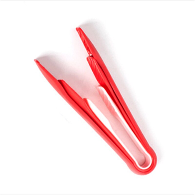 Pinzas de plástico para cocina, utensilios de cocina para servir, para barbacoa, ensalada, asar, freír, 3 uds.: red