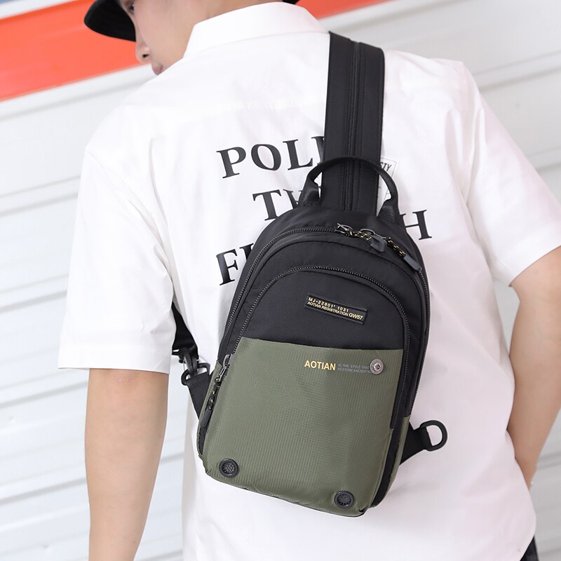 AOTIAN multifonction mâle poitrine sacs à dos hommes sac à dos en plein air voyage sac à bandoulière homme affaires bandoulière sac d'école Mochila