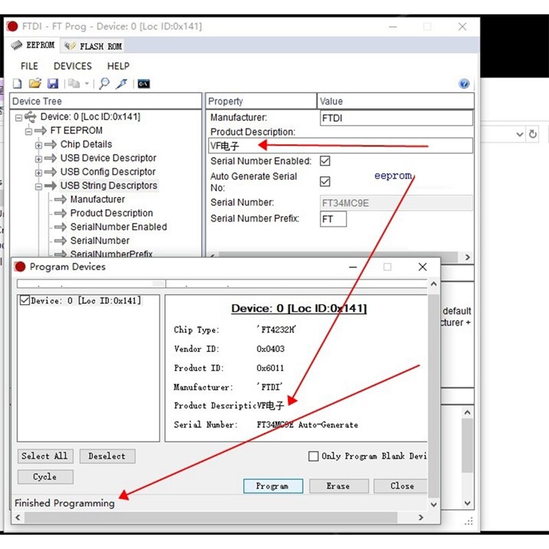 FT4232H USB To 4-Channel Serial Port USB To Multi-Channel Serial Port Expansion High-Speed Module