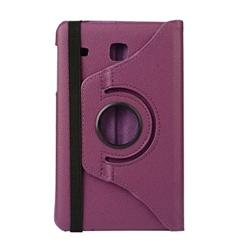 Coque for Samsung Galaxy Tab E 8.0 SM-T377 T375 T378 Case 360 Rotation Smart PU Case for Samsung Tab E 8.0 T377 Cover Stand: Purple