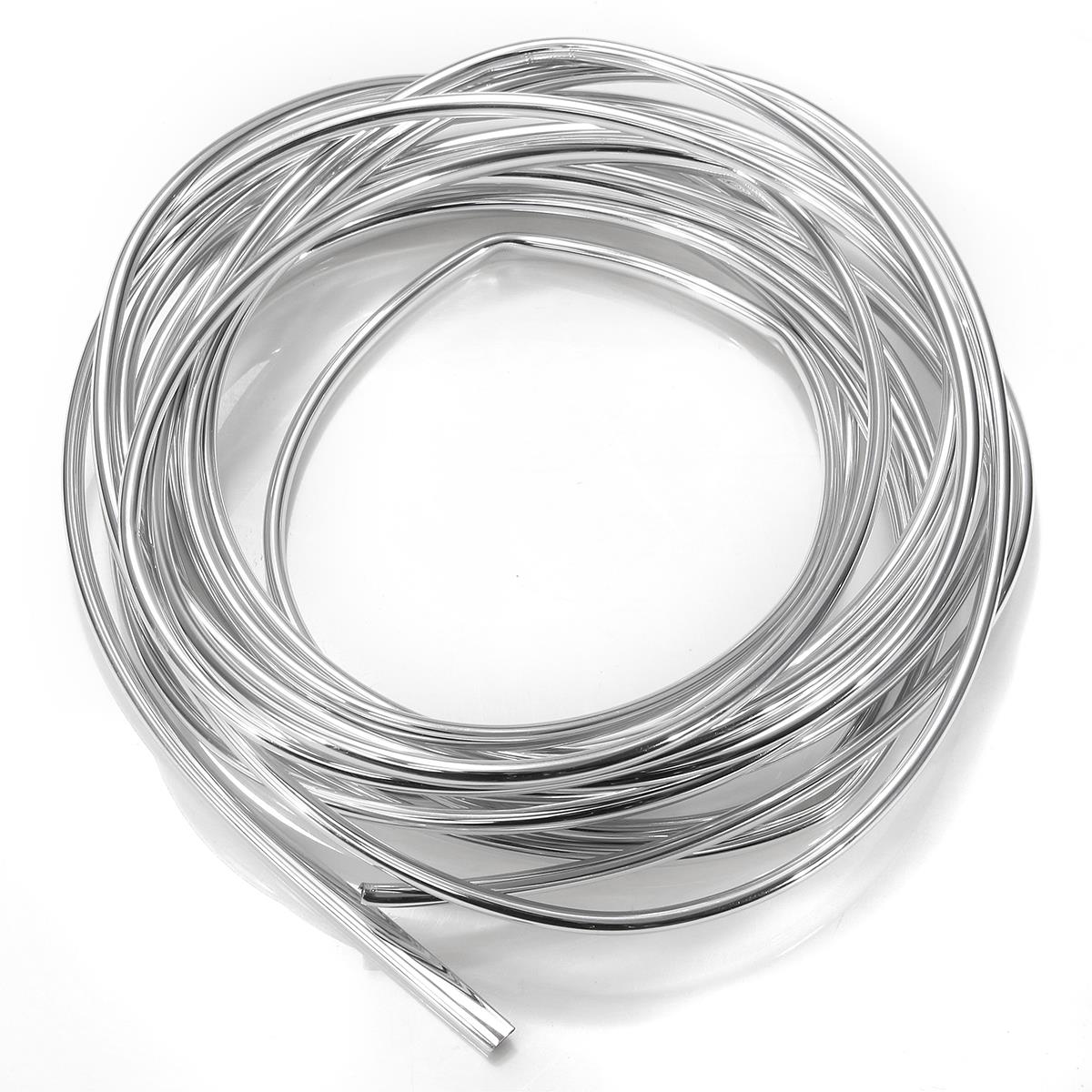 Black/Silver 6 Meters U-Shape Car Door Edge Gard Trim Molding Strip Protectors PVC 6mm x 4mm Universal