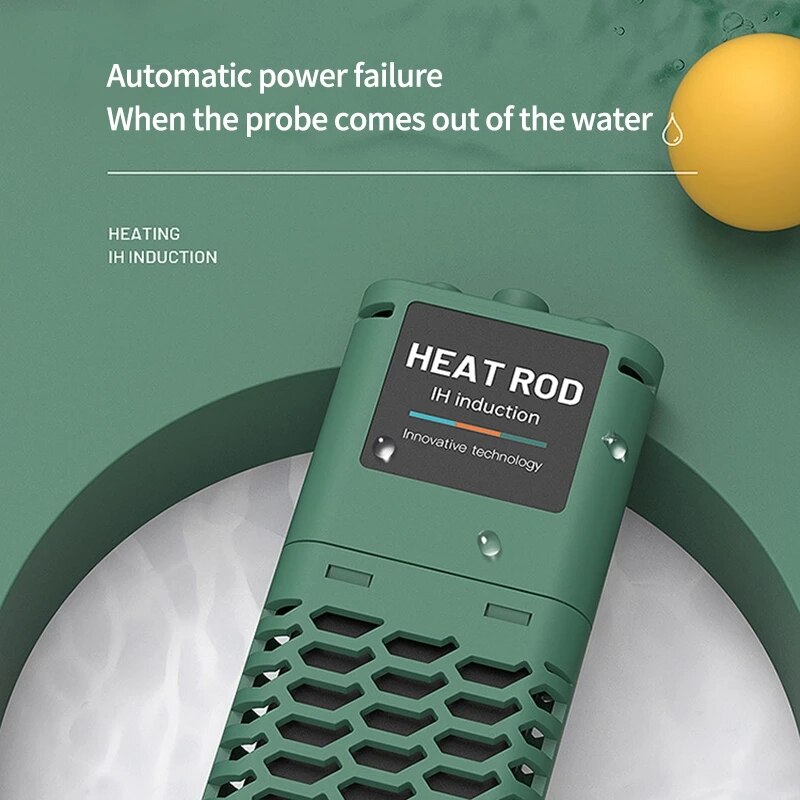 Aquarium diving heater, fish tank LCD real-time power display, adjustable water heating rod, aquarium accessories 50W-1200W