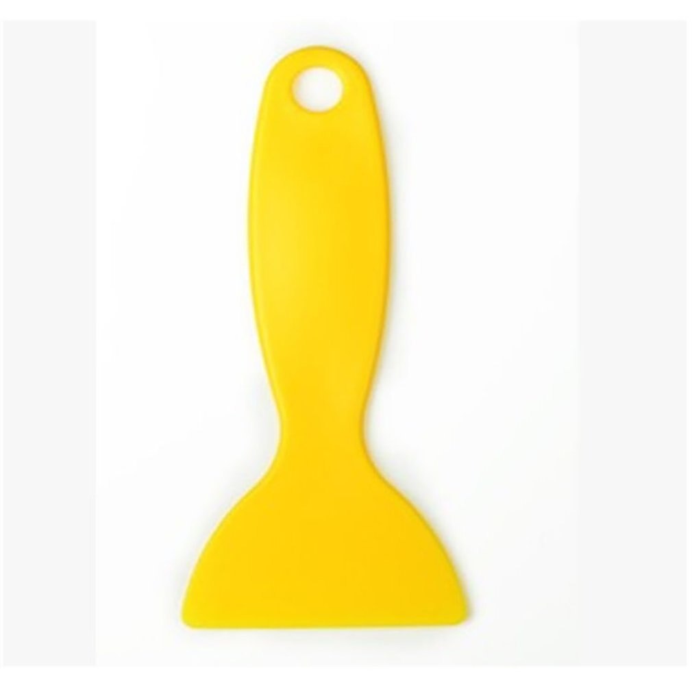 Auto Film Gereedschap Geel Schraper Plastic Auto Licht Film Driehoek Schraper Glas Venster Mobiele Telefoon Film Kleine Schraper