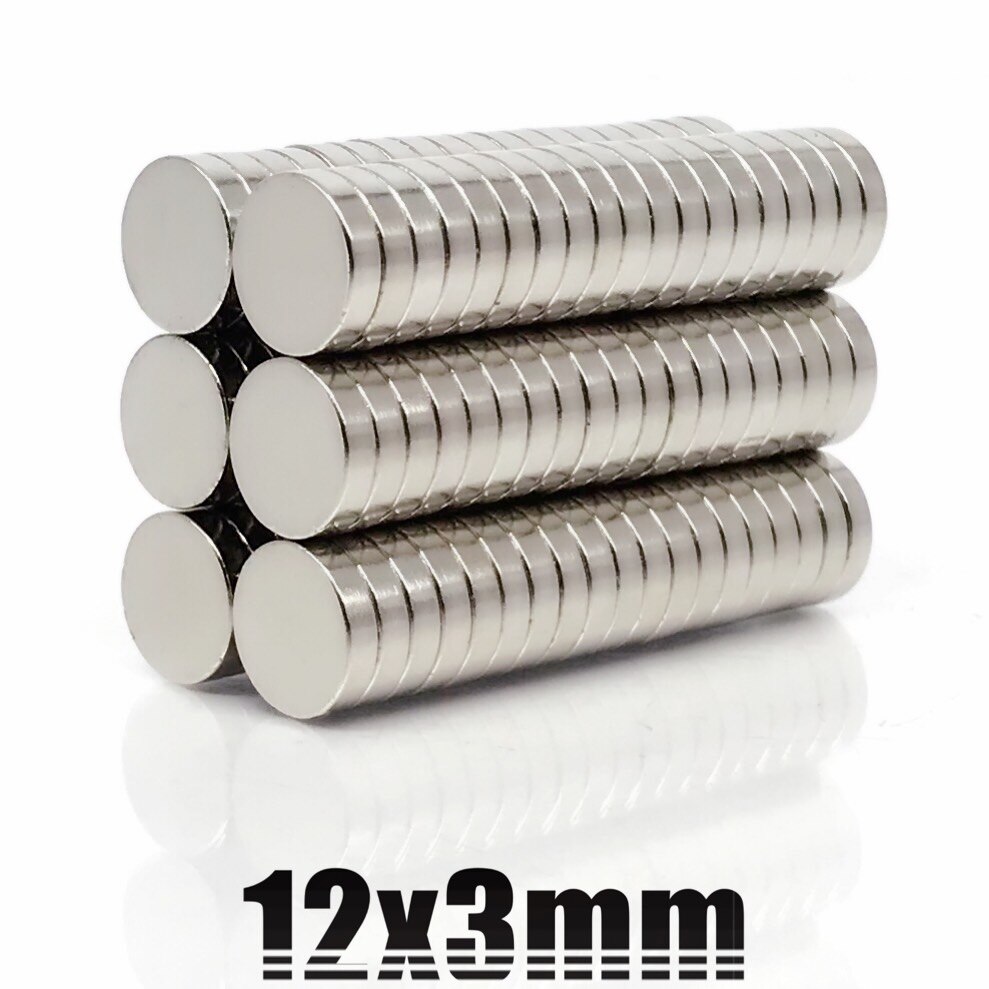 100pcsN35round magnet12x1 12x1.5 12x2 12x3 12x4 12x5 12x5 12x6permanent neodymium magnet ndfeb super strong powerful magnets12X1
