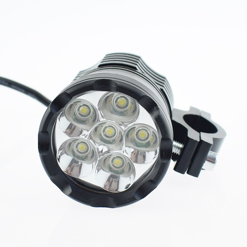 LED moto bateau Spot conduite phare 80W 6000LM 6500K T6 moto brouillard phare avec interrupteur 4 pièces/2 pièces/1 pièces