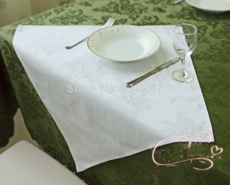 Vezon bomull jacquard servietter hvit tykk for restaurant hote hjemme bryllup