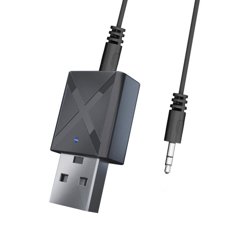 Bluetooth 5.0 Audio-ontvanger Zender Mini 3.5 Mm Wireless Aux Stereo Bluetooth Converter Voor Computer Laptop Auto