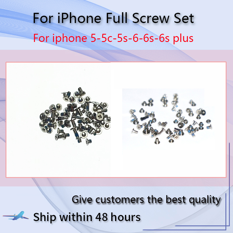Volledige Sets Schroeven Vervanging Voor Iphone 5 5S 5C Iphone 6 6S Plus Schroef Vervanging Reparatie Bouten Schroef accessoire Kit