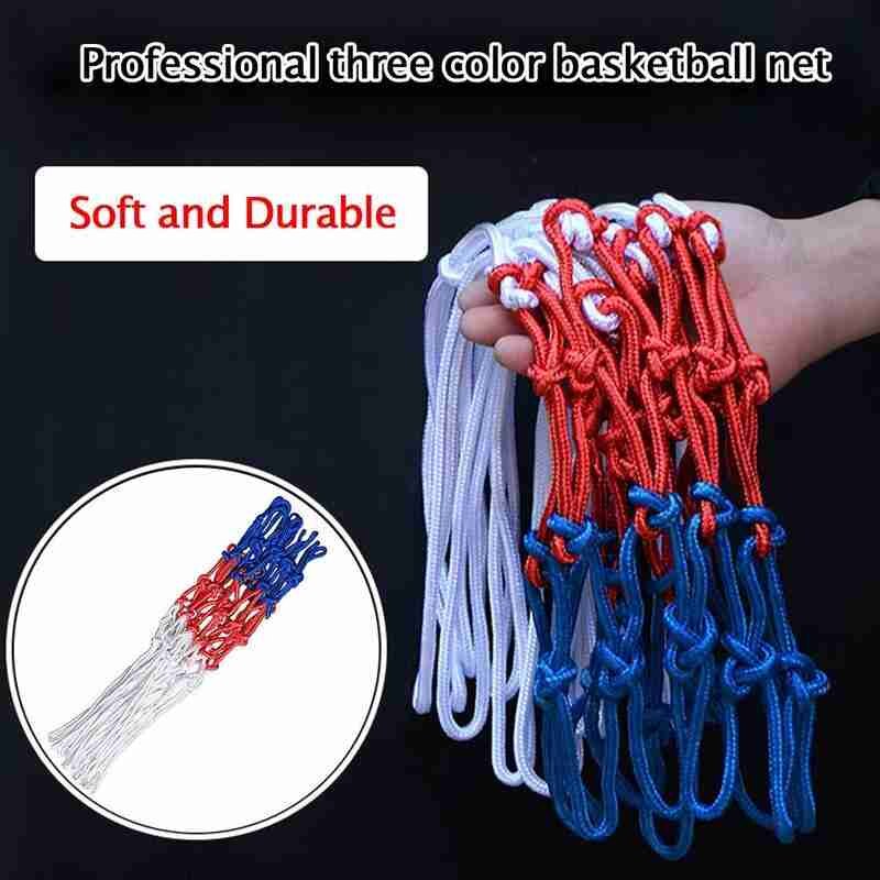 Universal Nylon Basketball Net Mesh Basketball Backboard Red Rim Blue Mesh Ball Goal White Hoop Rim Y7L0