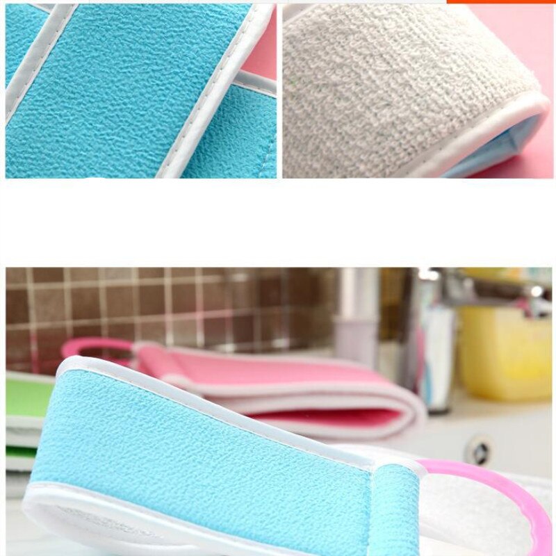 Exfoliating Back Strap Bath Shower Body Sponge Body Scrubber Brush Personal Washing Tools for Men Woman