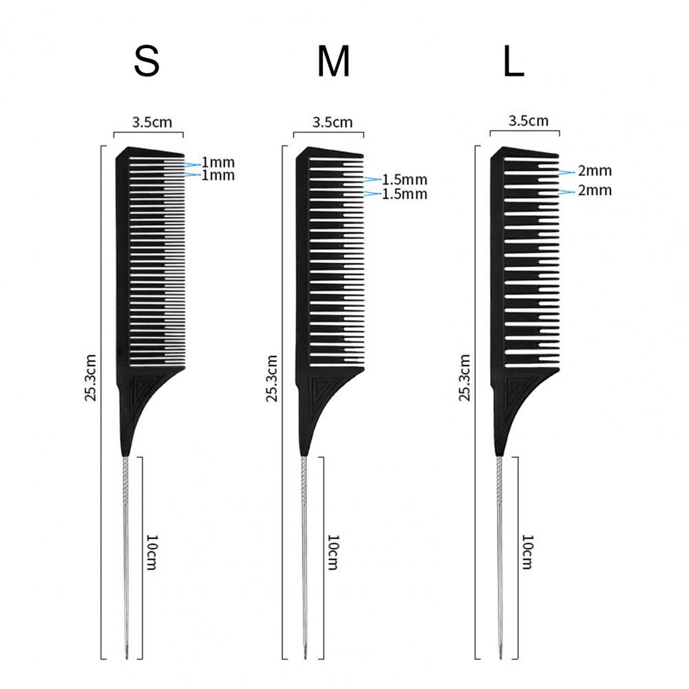 Trendy Comb Good Toughness PC Tip-tail Hair Highlighting Comb for Stylist Dyed Hair Pick and Dye Comb Hair Dyeing Hair Salon