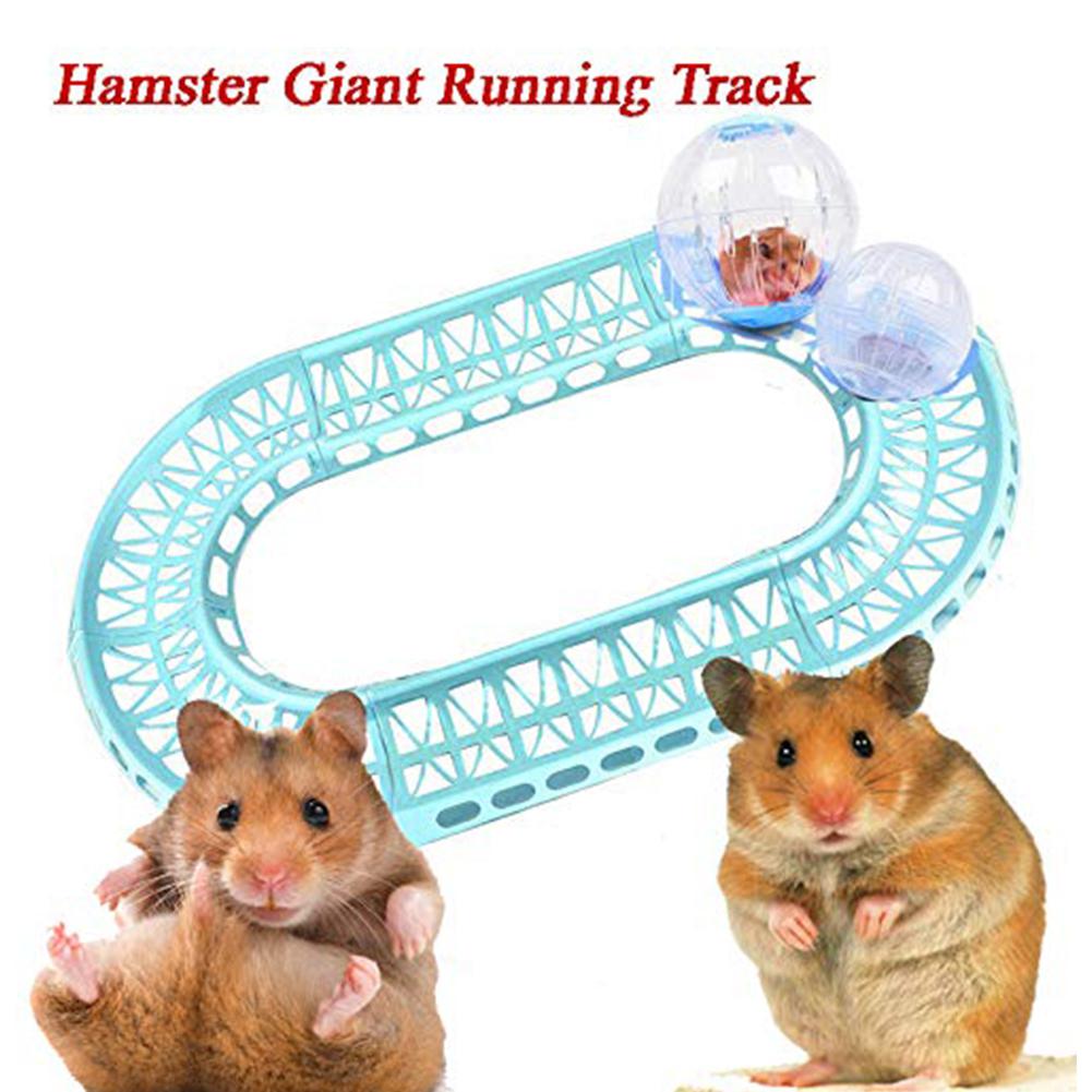Sjovt interaktivt rulleboldspillegetøj til træning af eksterne tunneller tilsluttet legetøj til hamsterbure med små dyr