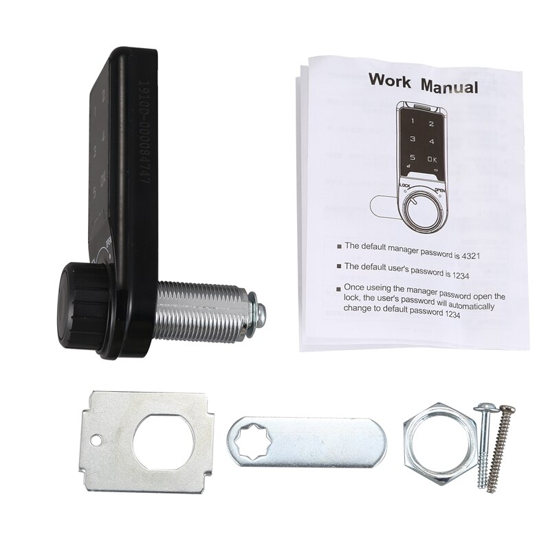 Electronic Cabinet Lock Press Keypad Password Access Lock Digital Security Cabinet Coded Locker For Access Control System