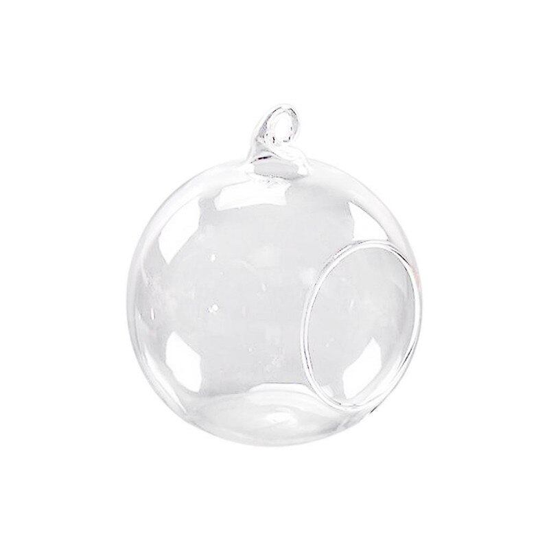 Flower Pots 3 Size Clear Ball 8/10/15cm Hanging Glass Flower Planter Vase Bottle Candlestick Terrarium Container Planters Basket