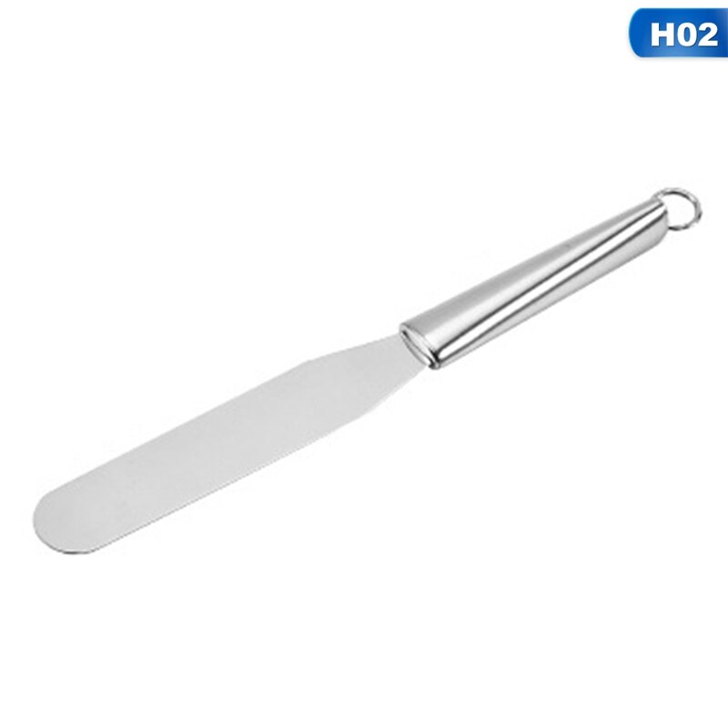 Stainless Steel Baking and Pastry Tools Portable Cream Spatula Cake Butter Kitchen Gadget Cake Decorating Tool: KN9609H02