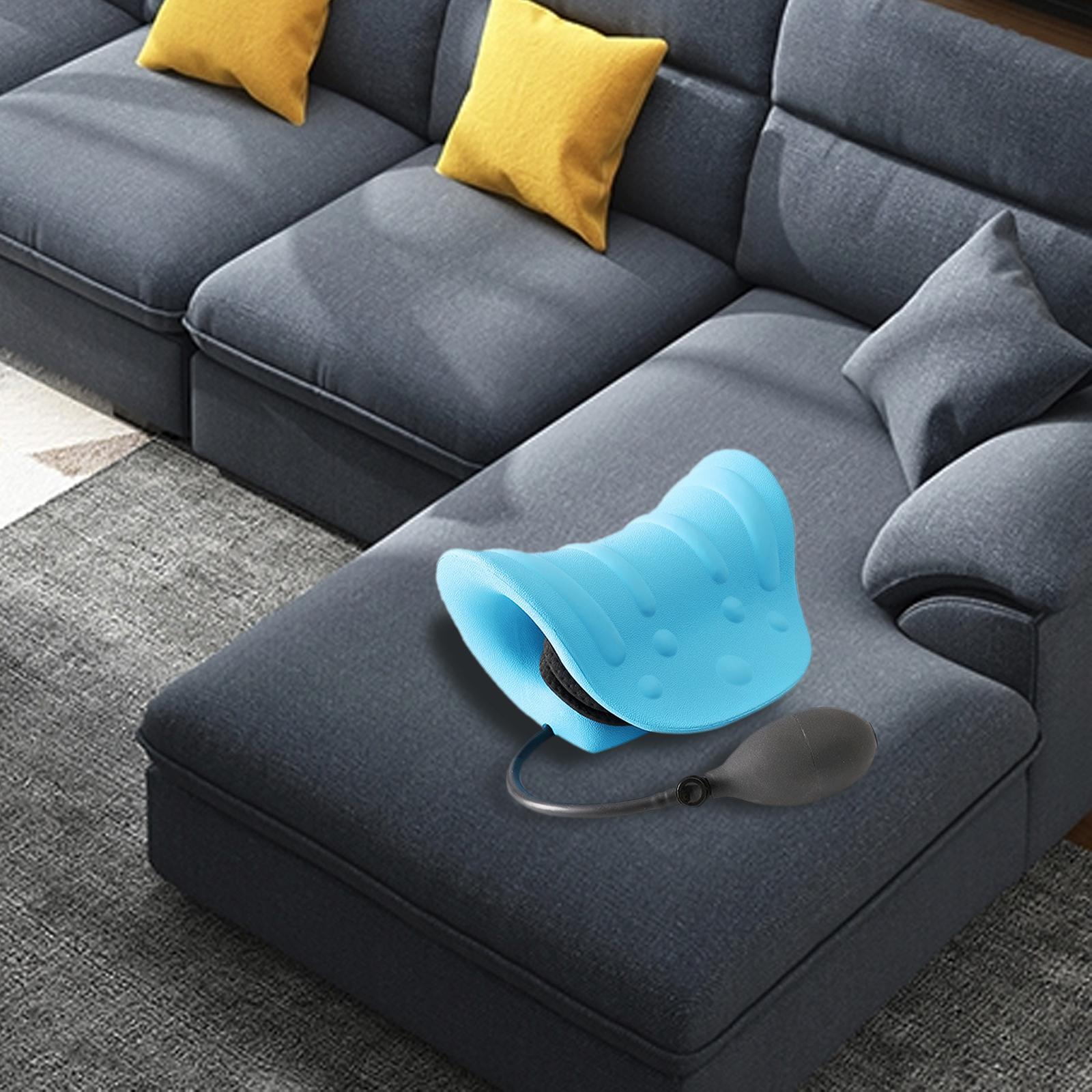 Neck and Shoulder Relaxer Inflatable Adjustable Cervical Spine Alignment Portable Stretcher Massager Neck Massage