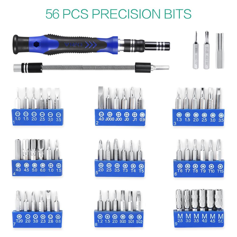 ORIA Precisie Schroevendraaier Bit Set 80-in-1 Magnetische Schroevendraaier Kit Repair Tool Kit met Draagbare Tas Elektronica reparatie Tool