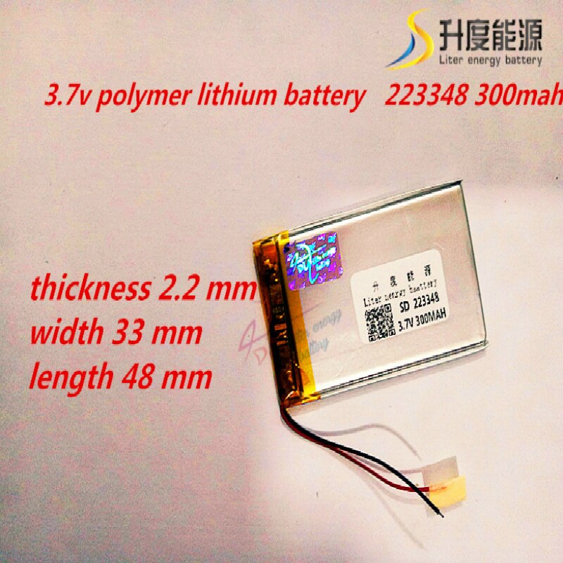 Litro di energia della batteria 223348 polimeri di litio batteria del telefono cellulare batterie al litio 3.7V 300 mA ad alta capacità ultra- sottile UN prodotto