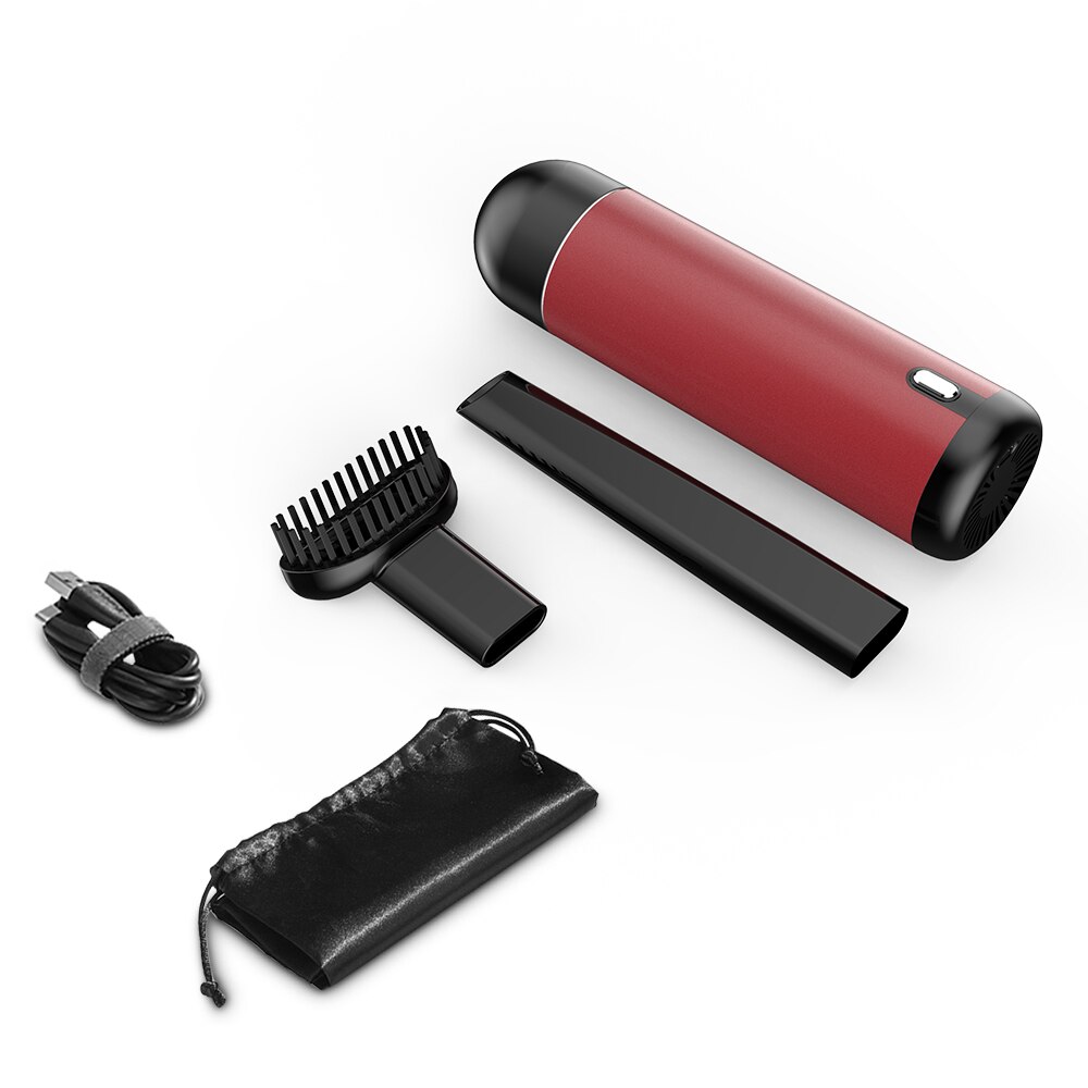 5000Pa Auto Staubsauger Super saug geräuscharm Drahtlose Tragbare Handheld Mini Staubsauger für Auto Innen Reinigung: rot-5000Pa
