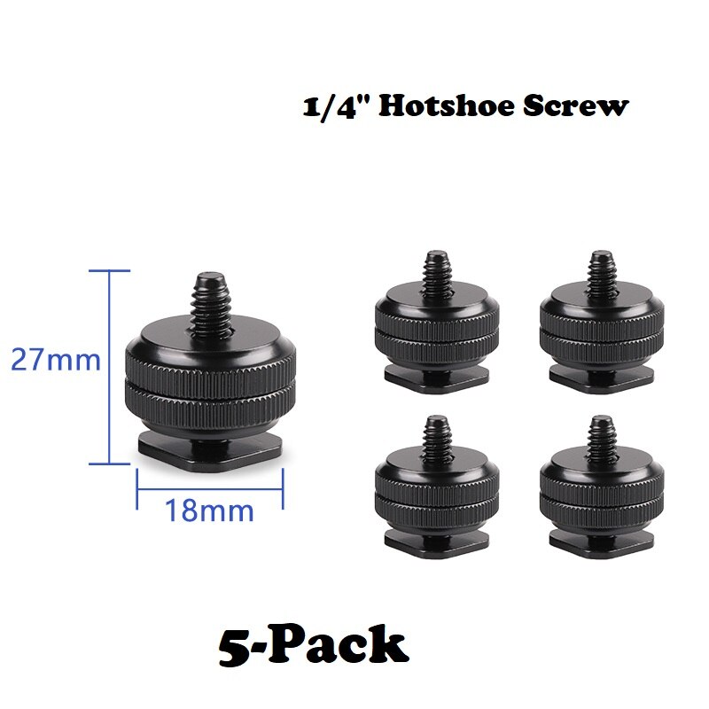 1/4" to 3/8" 5/8 Male to Female Double Layer Thread Screw Mount Adapter Tripod Plate Screw mount for Camera Flash Tripod Mic: Blue