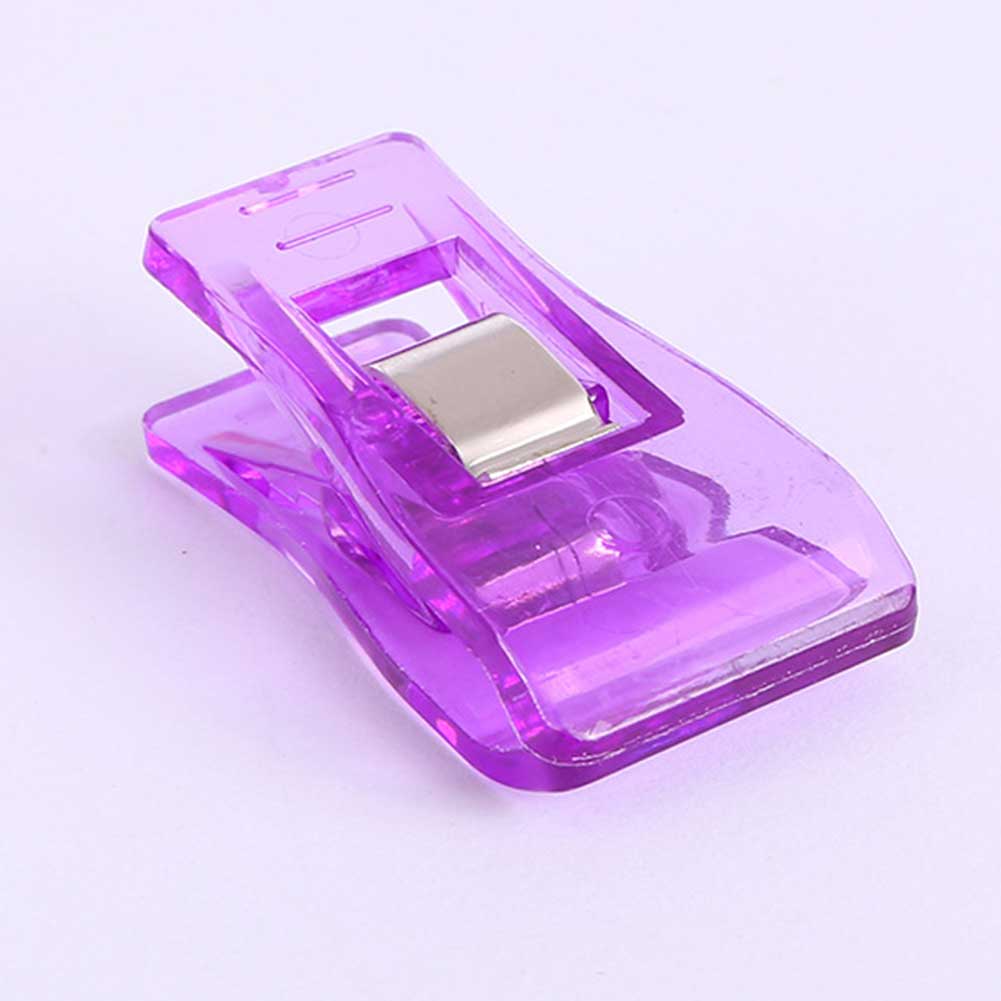 50pcs Home Plastic Clamp Multicolor Hemming Easy Apply Fastener Quilting DIY Sewing Clip Patchwork Tool Knitting Fabric Craft