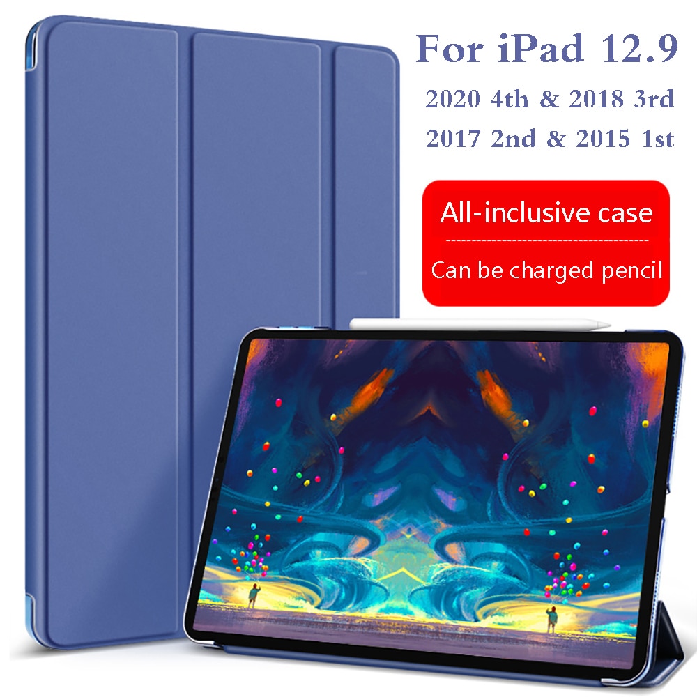 Dla iPad Pro 12.9 Case 2020 nowy 4th Case z Face ID Funda dla iPad Pro 12.9 2018 2017 2015 Case 3rd 2nd 1st Generation Capa