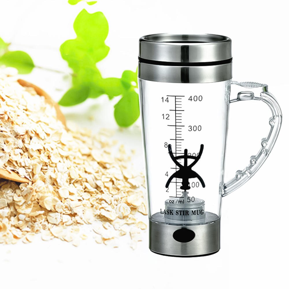 Taza de 400Ml, automática, eléctrica, perezosa, auto agitadora, taza mezcladora automática de café, leche, taza mezcladora de té inteligente de acero inoxidable